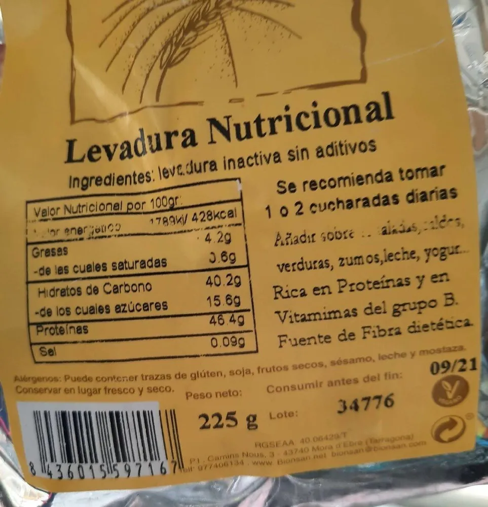 Levadura Nutricional