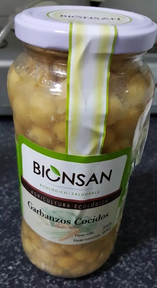 Garbanzos cocidos