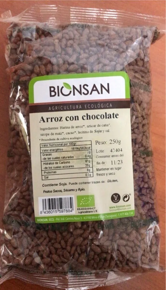 Arroz con chocolate