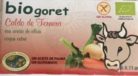 Caldo de carne con verduras ecológico en cubitos estuche 66 g
