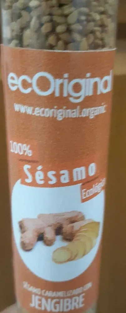 Sesamo caramelizado con jengibre