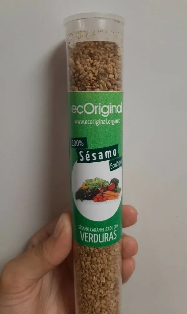 Sésamo caramelizado con verduras