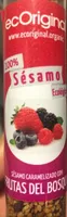 Sesamo caramelizado con frutas del bosque