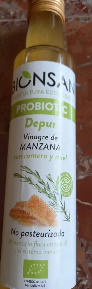 Vinagre de manzana con romero y miel