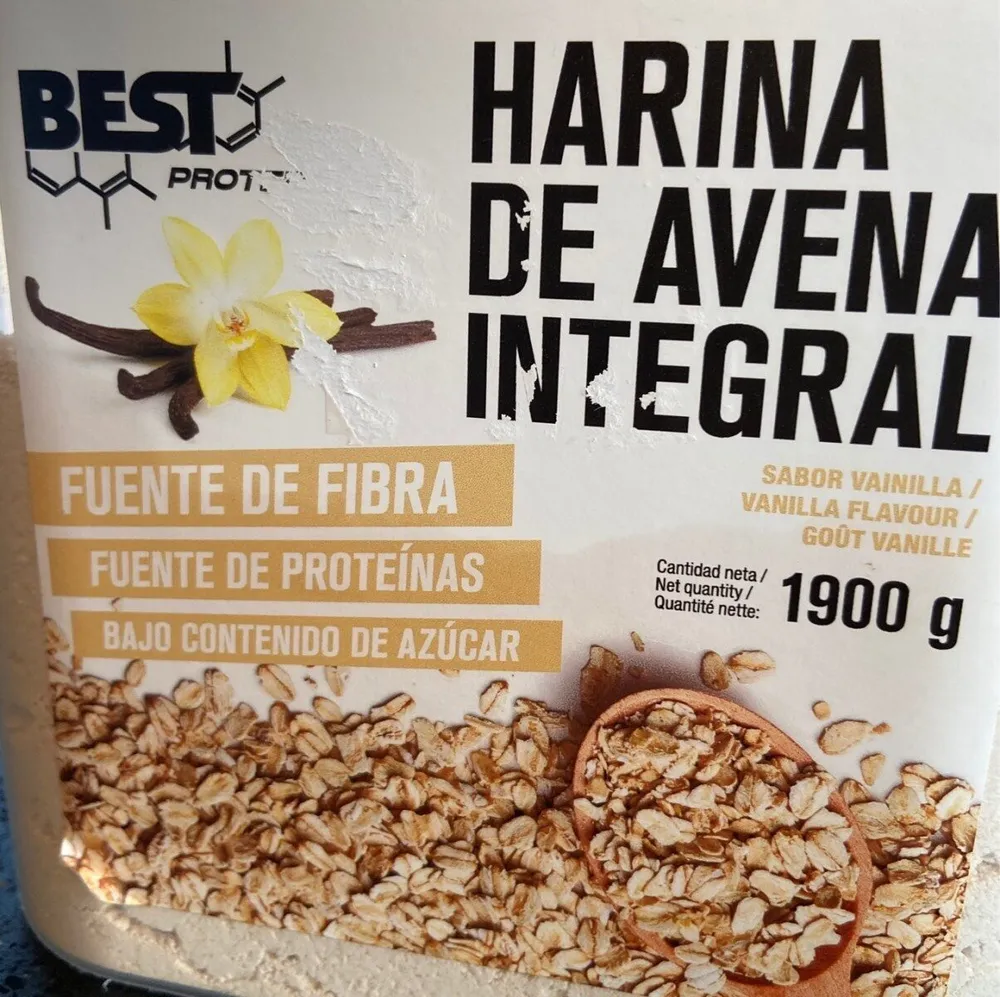 Harina de avena integral