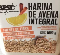 Harina de avena integral