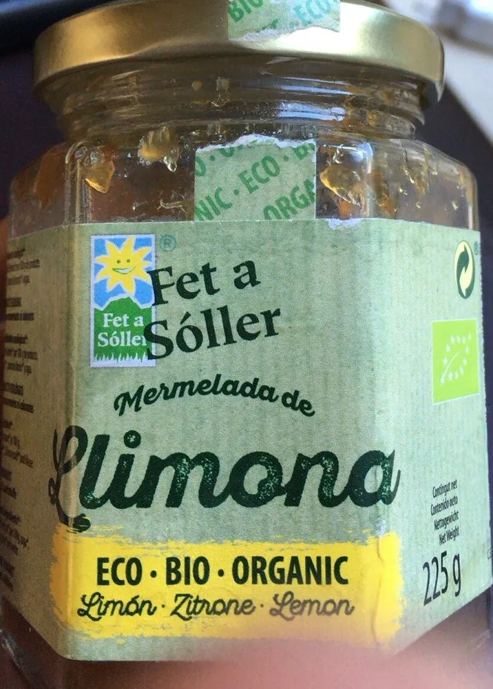 Mermelada de Llimona eco-bio-organic