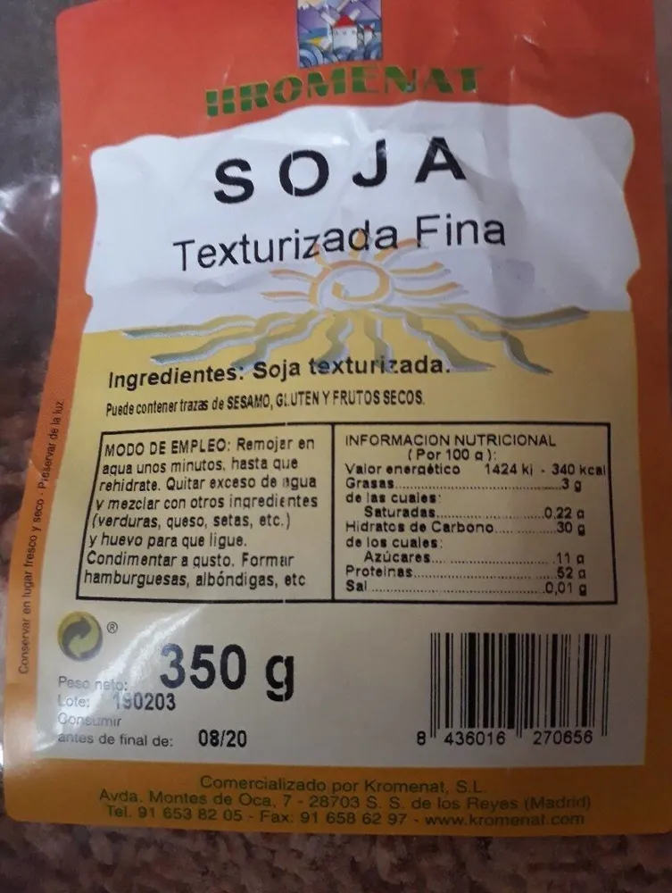 Soja texturizada