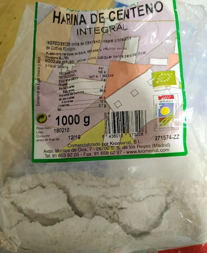 Harina de centeno Integral