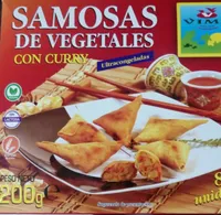 Samosas de vegetales con curry
