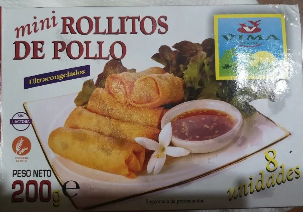 Mini rollitos de pollo