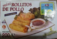 Mini rollitos de pollo