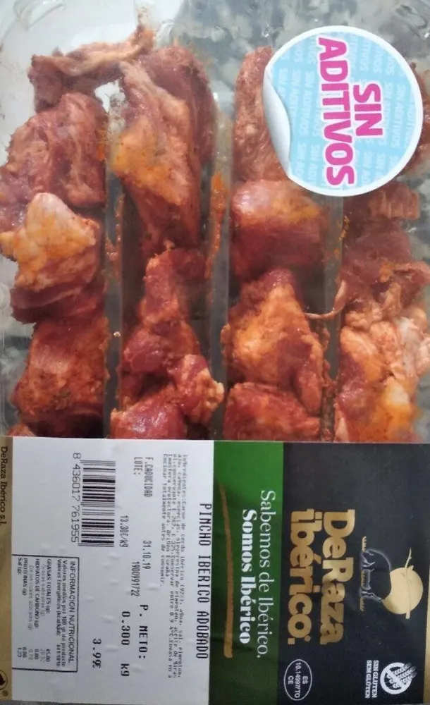 Pincho ibérico adobado