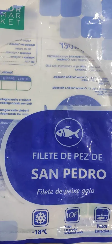 Filete de pez San pedro con piel