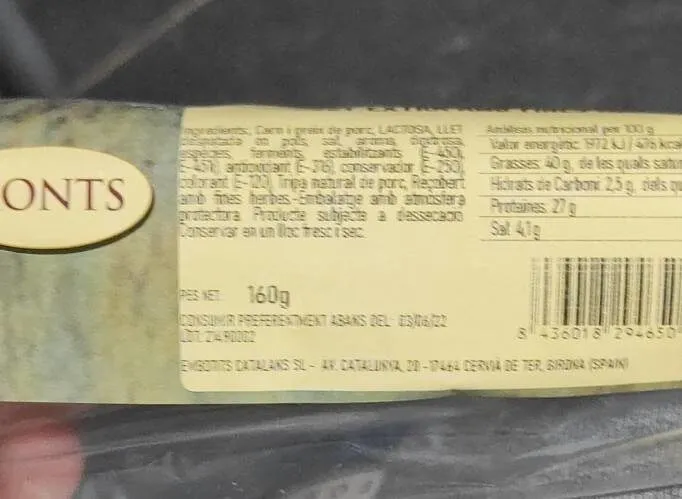 Fuet extra amb fines herbes