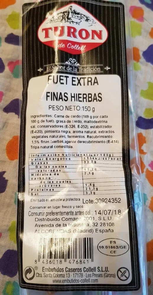 Fuet extra finas hierbas