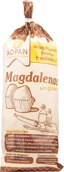 Magdalenas sin gluten