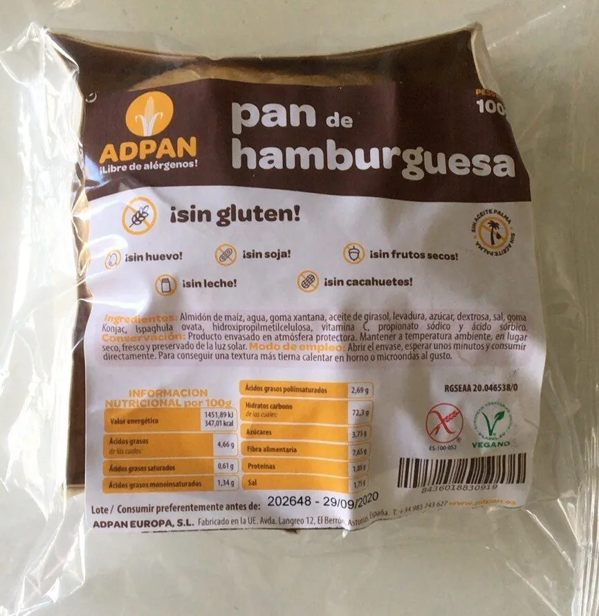 Pan de hamburguesa