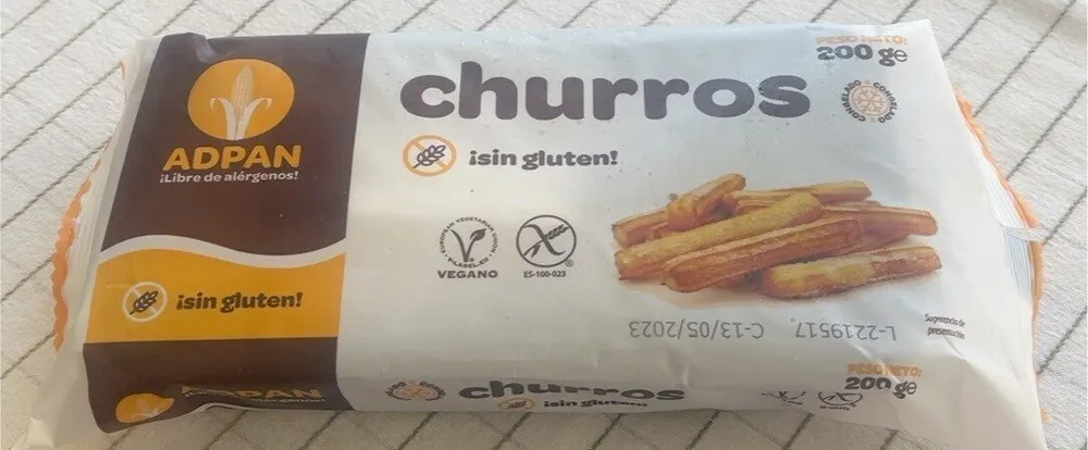 Churros sin gluten