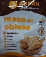 Masa de obleas sin gluten