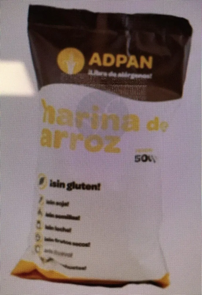 Harina de arros sin gluten Adpan