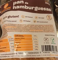 Pan de hamburguesas sin gluten