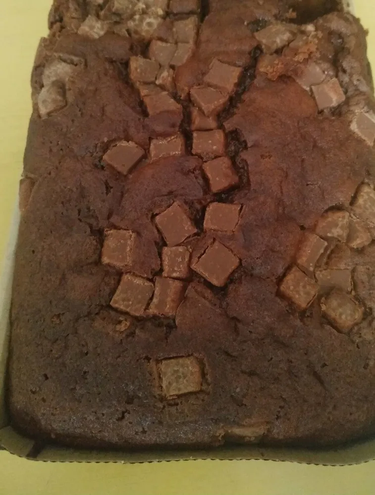 Coca casera de chocolate con leche