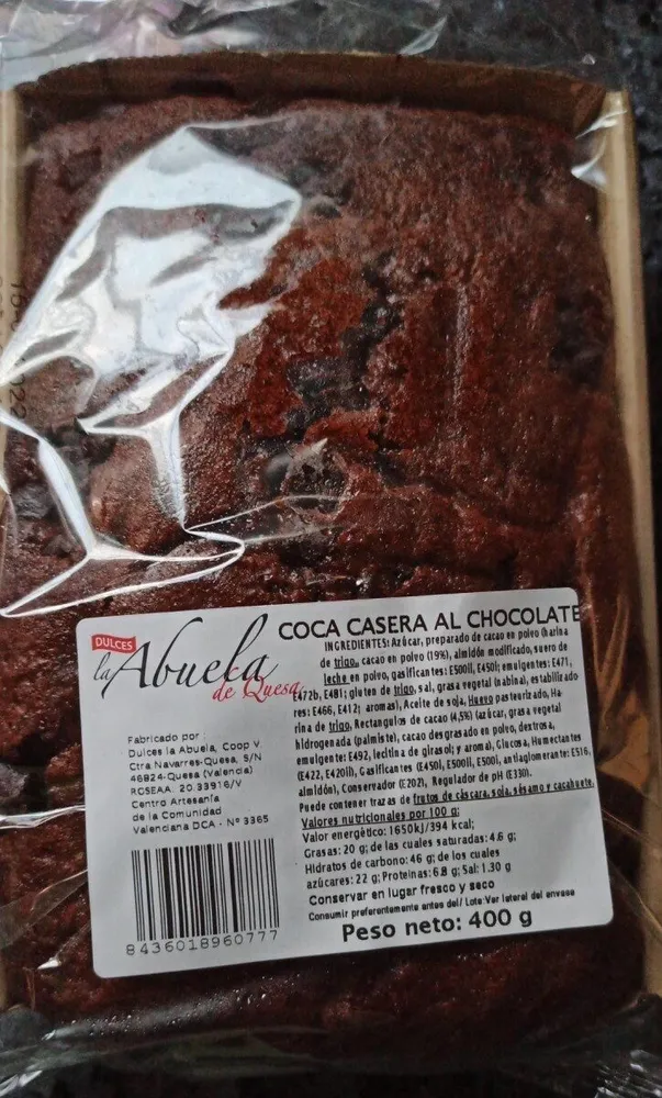 Coca casera al chocolate