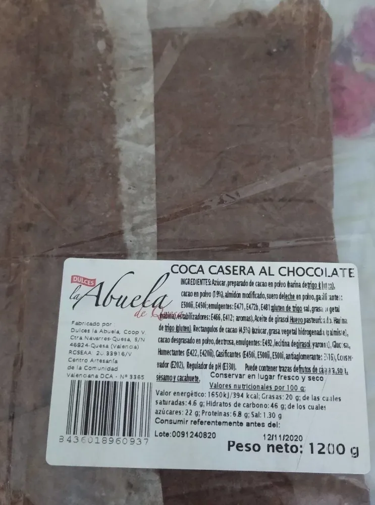 Coca casera al chocolate