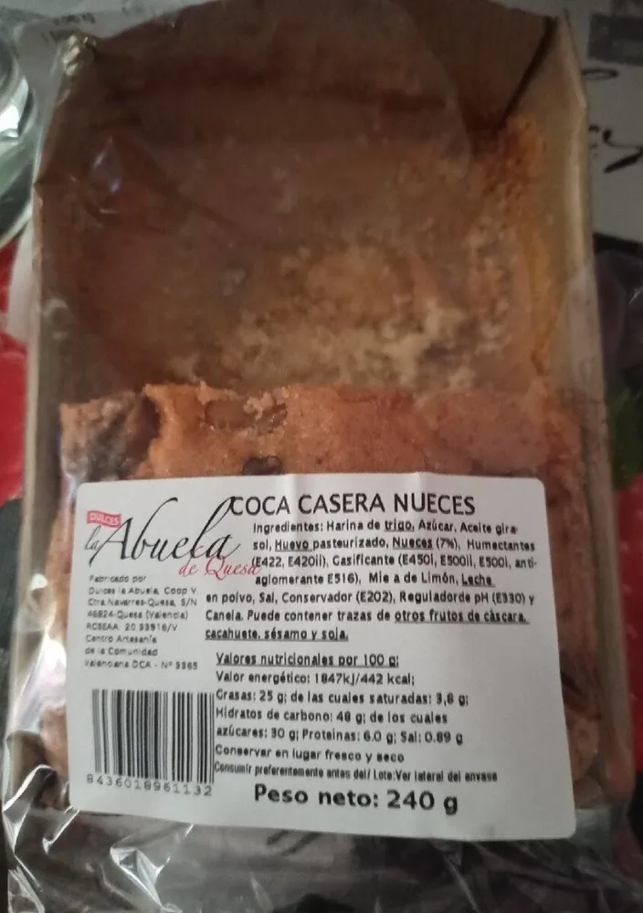 Coca casera nueces