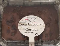 Coca chocolate cortada