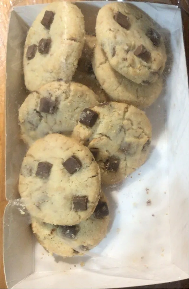 Mantecadas artesanas con cacahuete y chocolate