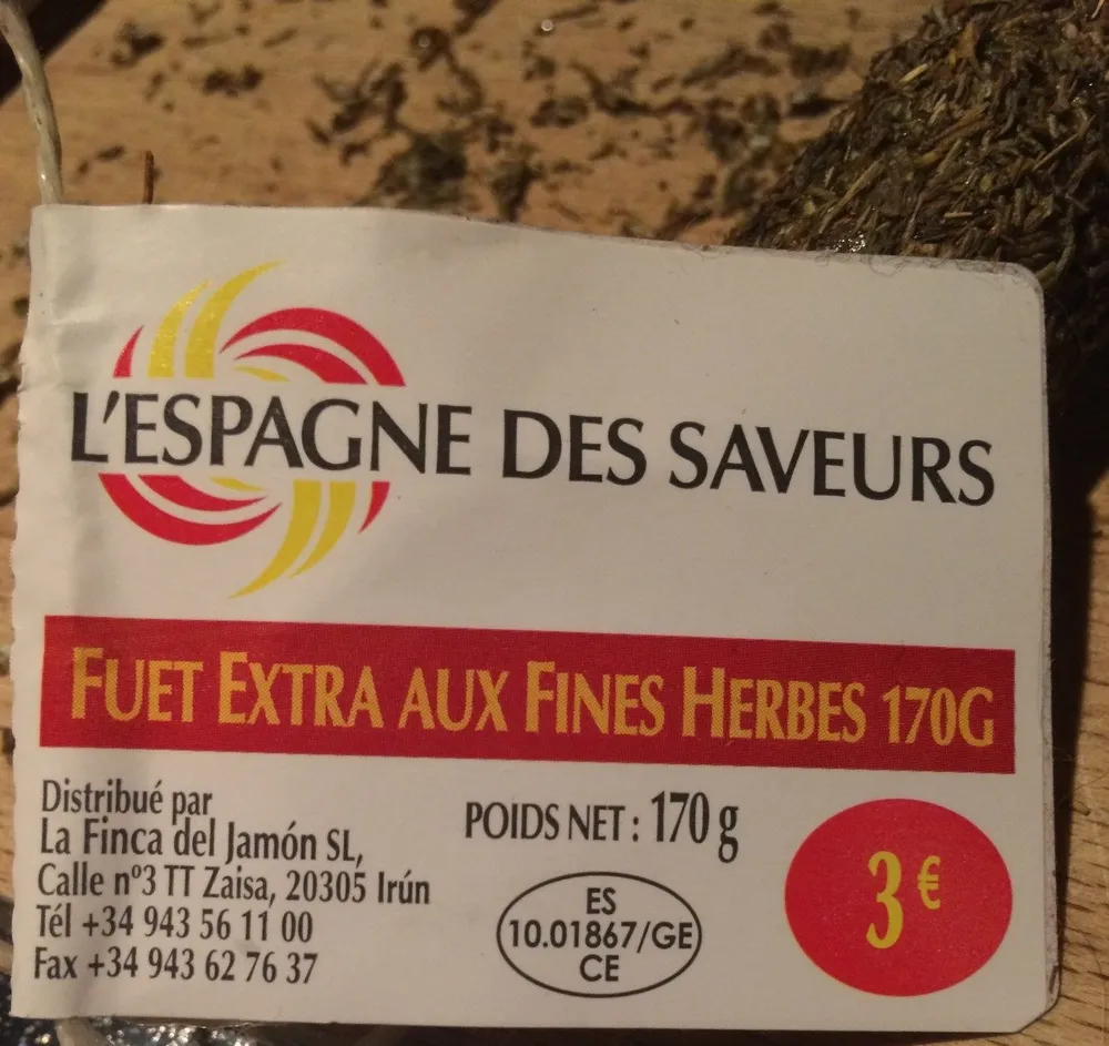 Fuet extra aux fines herbes 170g