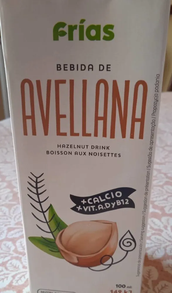 Bebida de avellanas