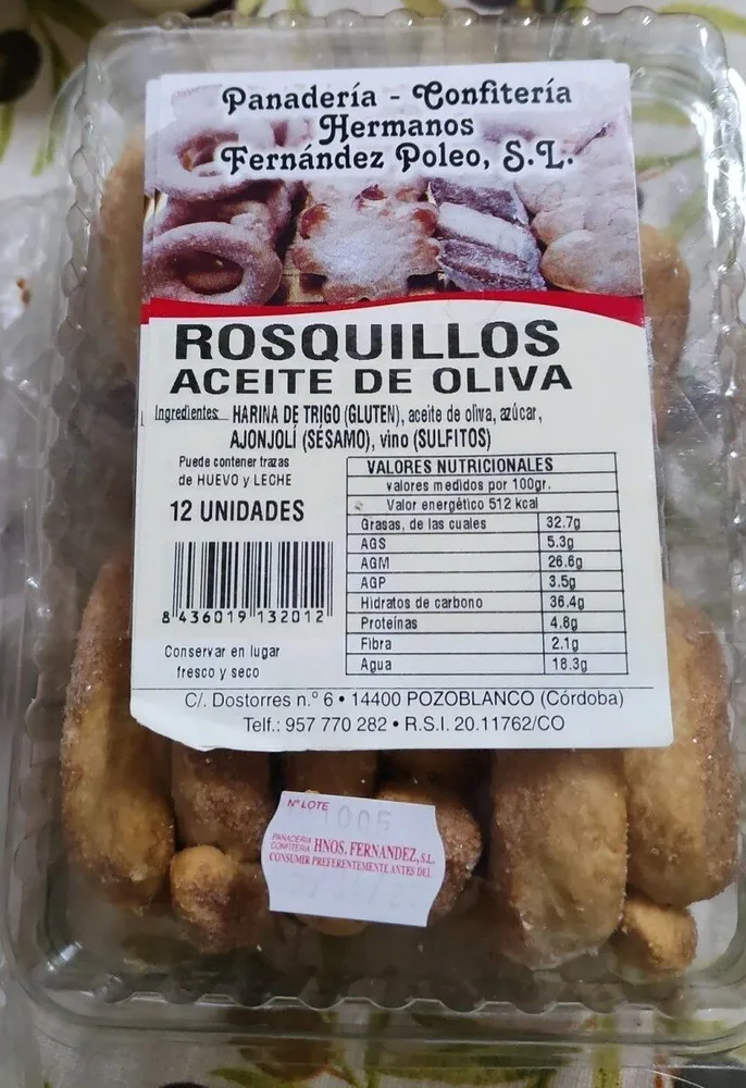 Rosquillos aceite de oliva