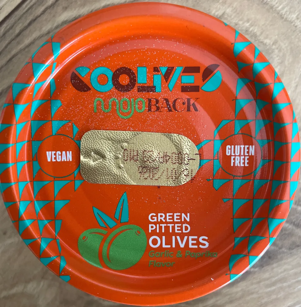 Green pitted olives