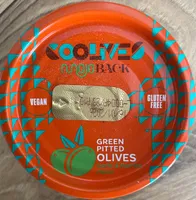 Green pitted olives