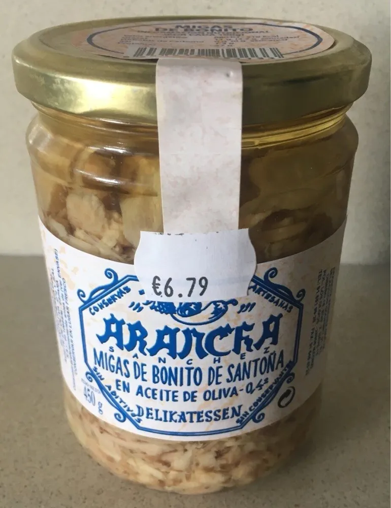Migas de bonito de Santoña en aceite de oliva