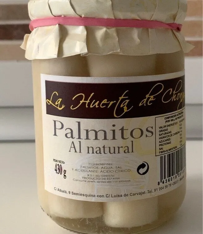 Palmitos al natural