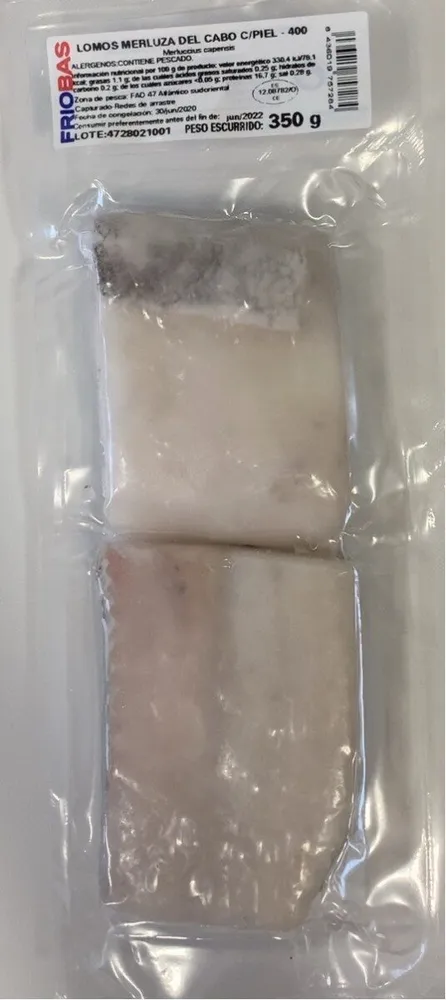 Lomos Merluza del Cabo con piel