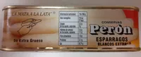 Espárragos blancos extra grueso x 5