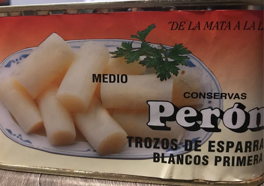 Trozos de esparragos blancos primera