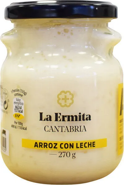 Arroz con leche sin gluten tarro