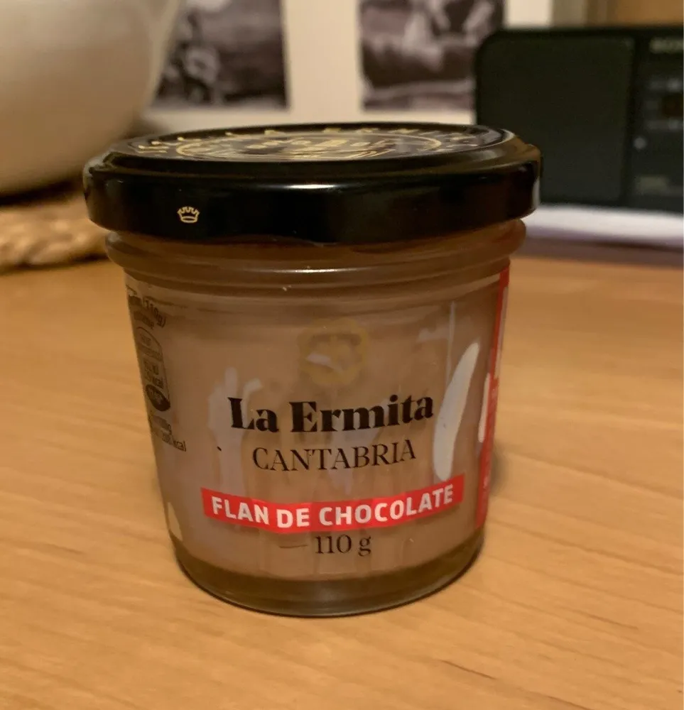 Flan de chocolate