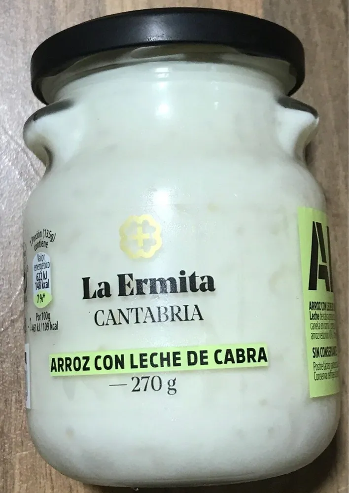 Arroz con leche de cabra