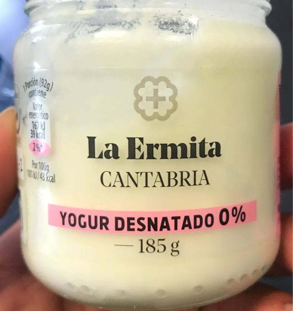 Yogur natural desnatado m.g. sin gluten tarro