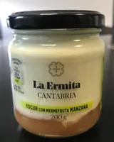 Yogur con mermefruta manzana