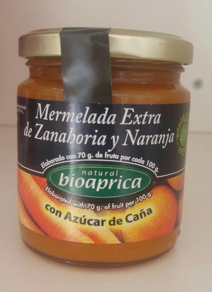 Mermelada extra de zanahoria y naranja
