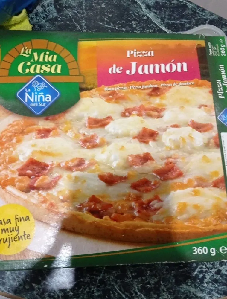 Pizza de jamón