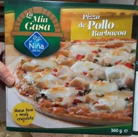 Pizza de pollo barbacoa